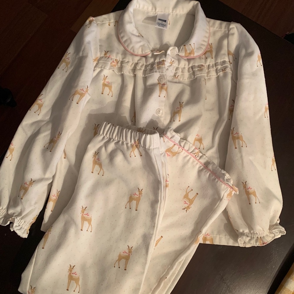 Janie and Jack Reindeer Pajama Set